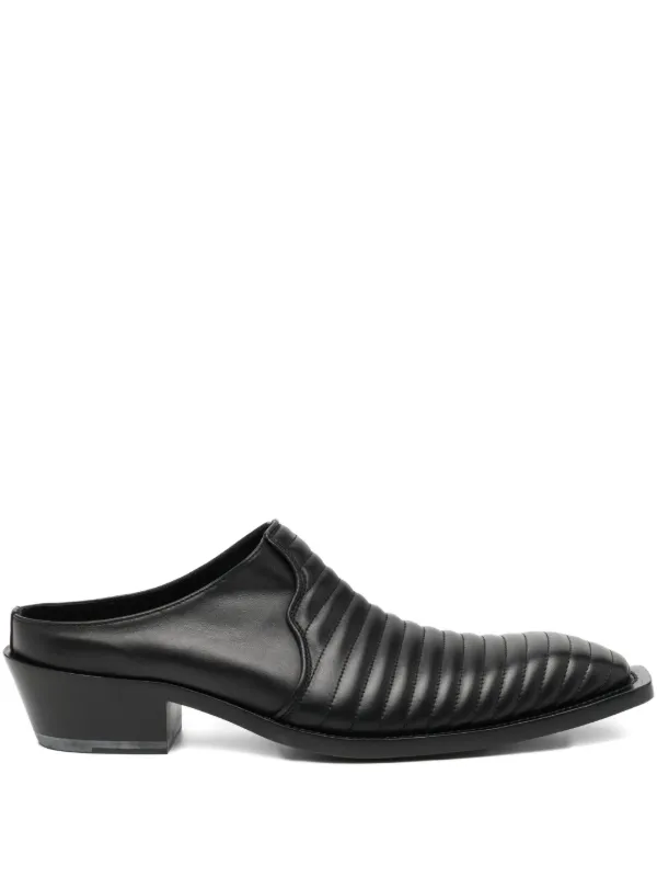 Martine Rose Cowboy Mules | Black | FARFETCH