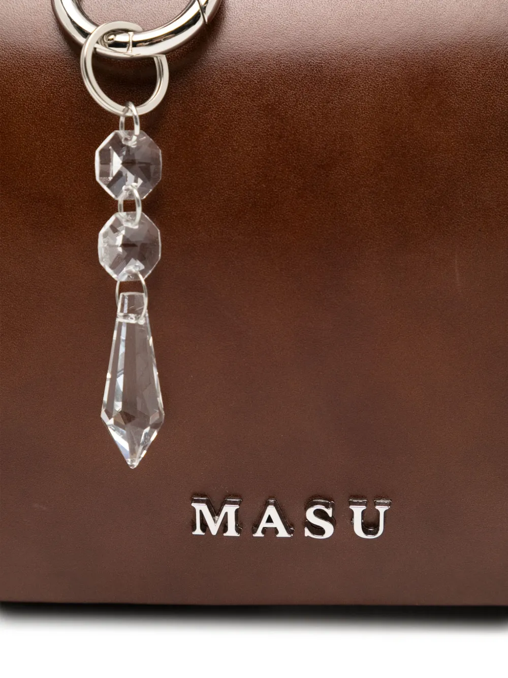 Masu Logo-plaque Tote Bag In Brown