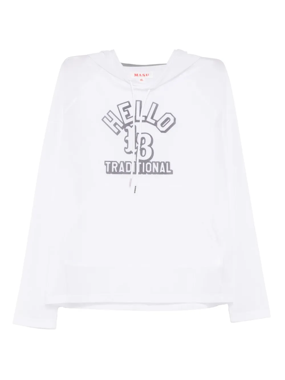 MASU clear hoodie | White | Image 1