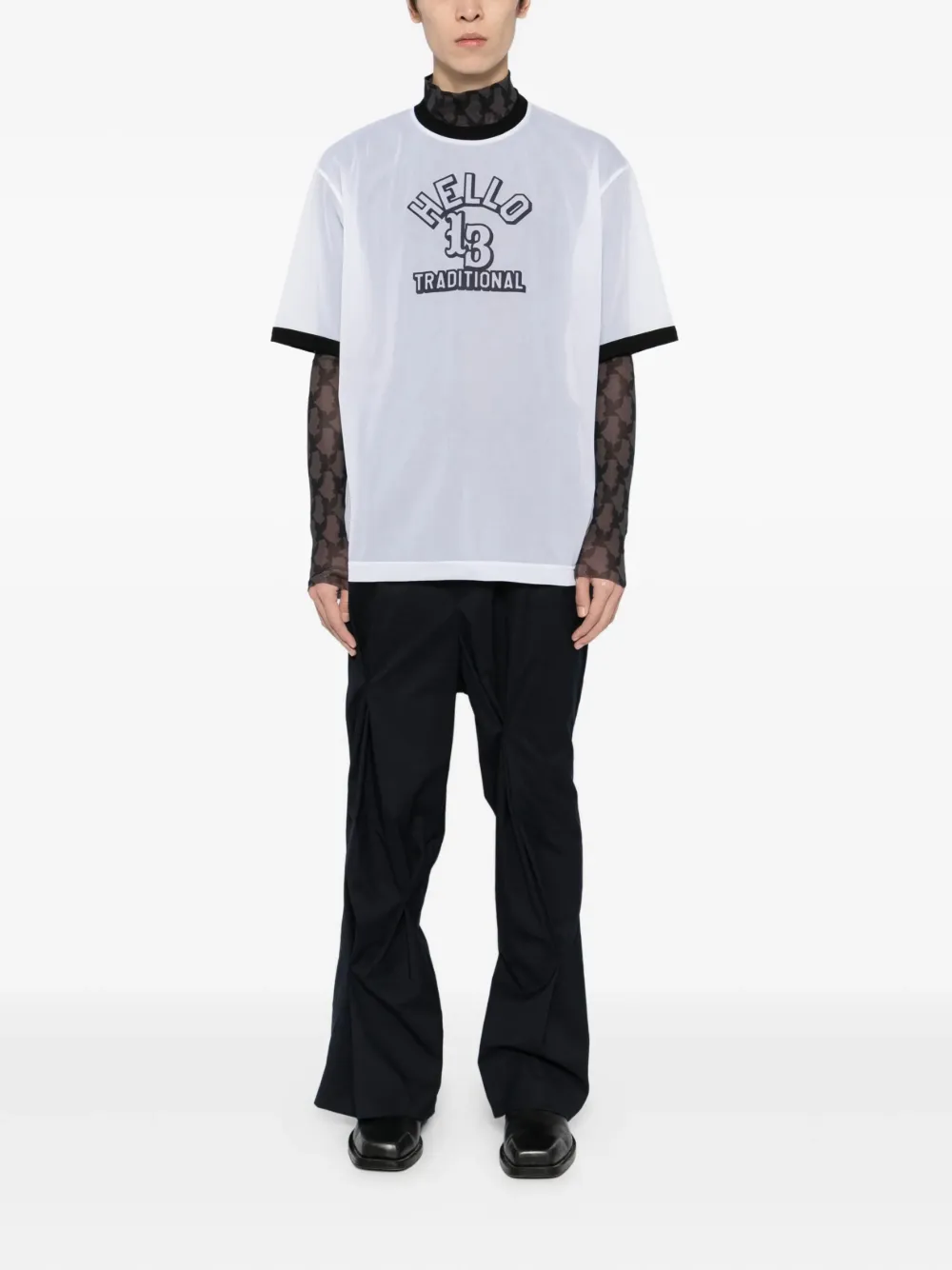 MASU T-shirt met print - Wit
