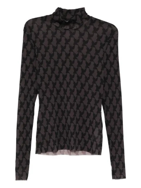 MASU pattern-printed top