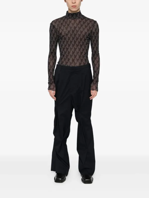 MASU pattern-printed Top | Black | FARFETCH ZA