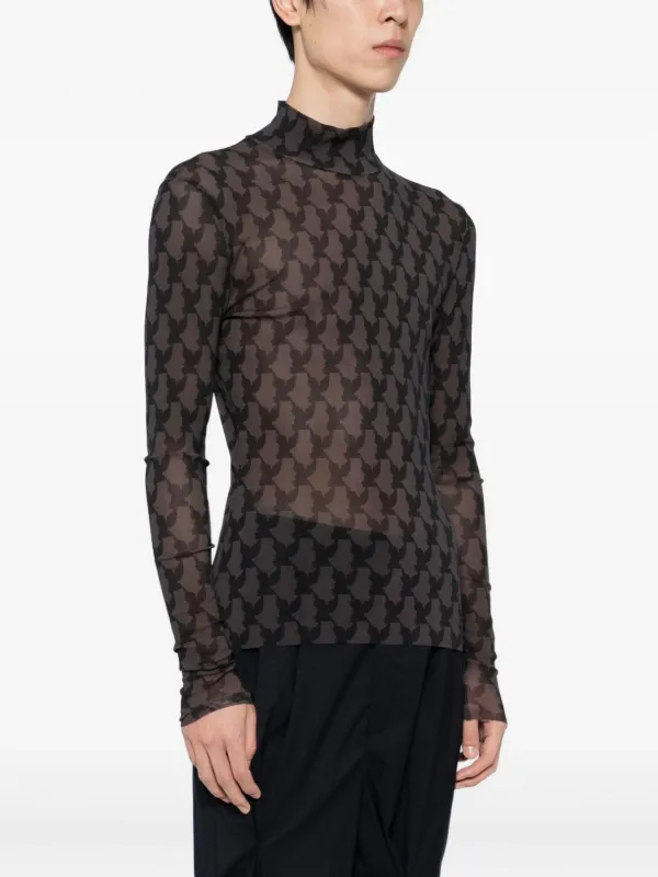 MASU pattern-printed Top | Black | FARFETCH ZA