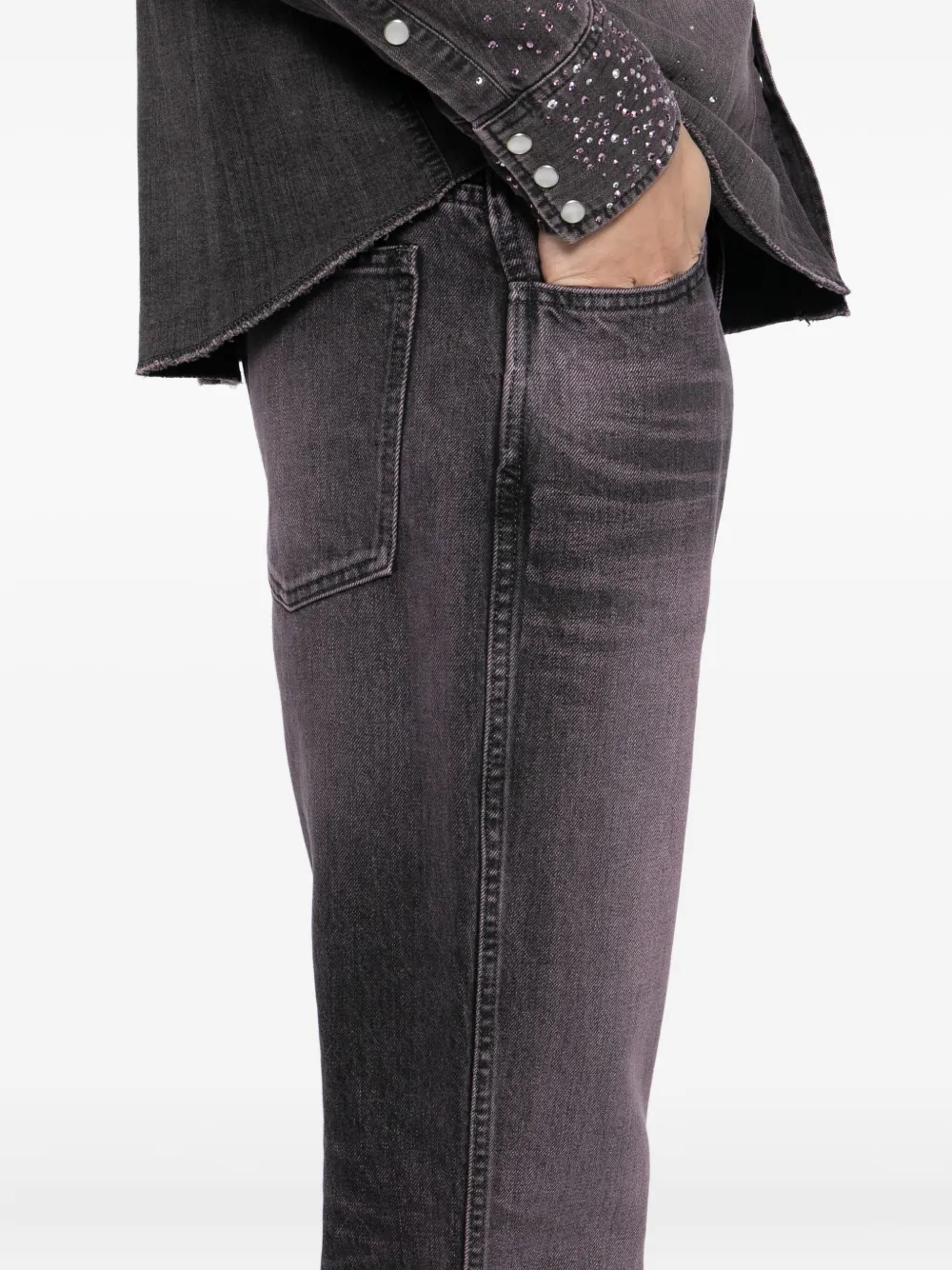 MASU Flared jeans Zwart