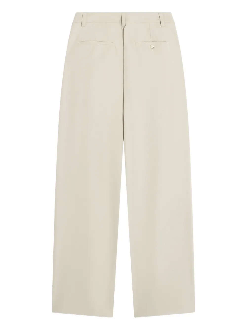 Maison Kitsuné Broek met geplooide zak Beige