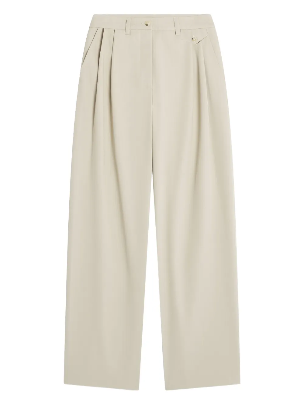 Maison Kitsuné pleated-pocket trousers | Neutrals | Image 1