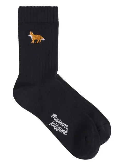 Maison Kitsuné Baby Fox embroidered socks