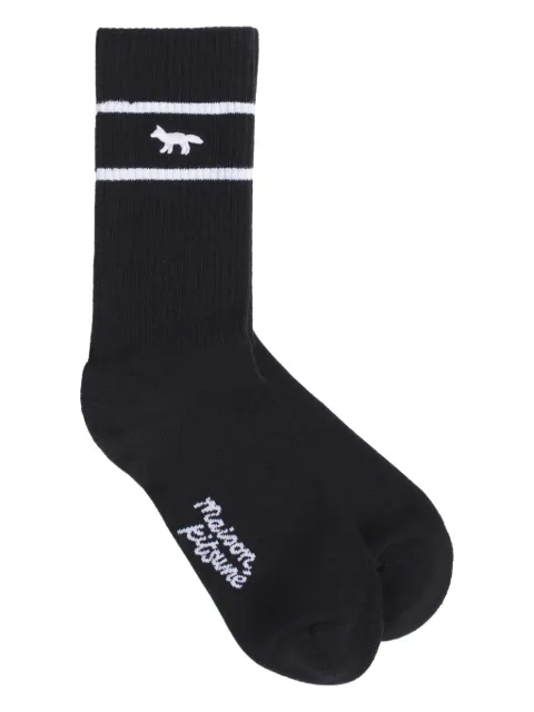 Maison Kitsuné calcetines con bordado Profile Fox