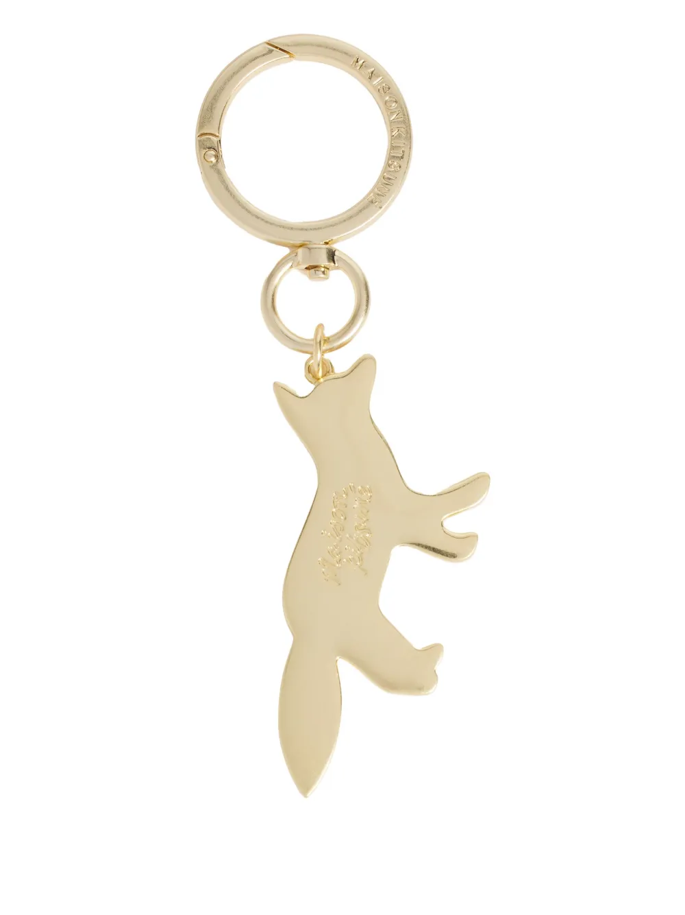 Maison Kitsuné profile-fox keyring | Gold | Image 1