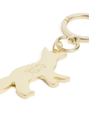 【即完！】MAISON Kitsuné FOX KEYRING Maison Kitsuné fox-head Keyring | Brown | FARFETCH CH