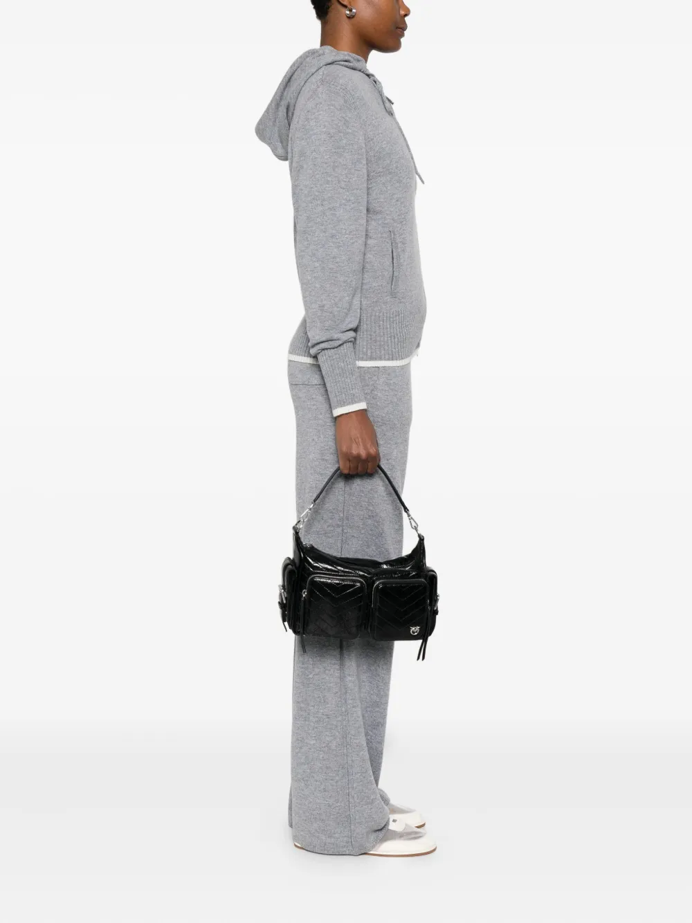 PINKO Gewatteerde boekentas Zwart