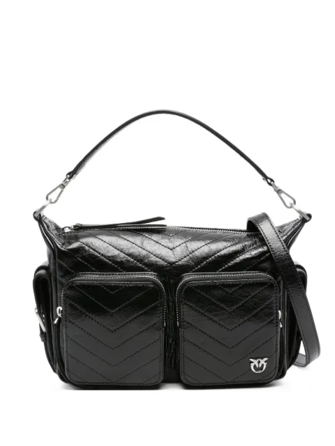 PINKO quilted pocket satchel