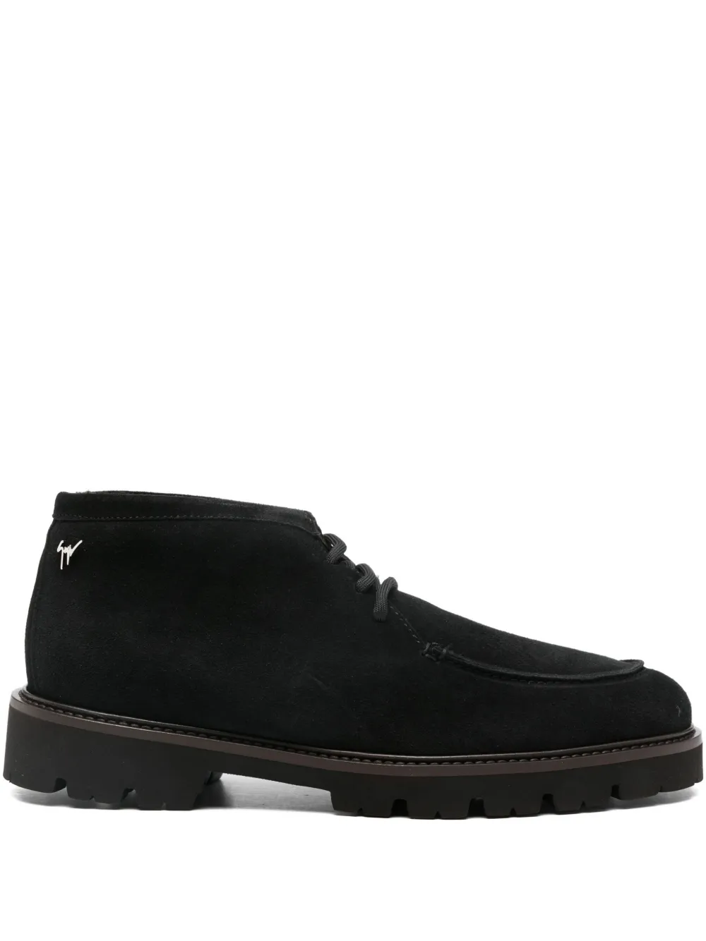 Giuseppe Zanotti lace-up suede desert boots Black