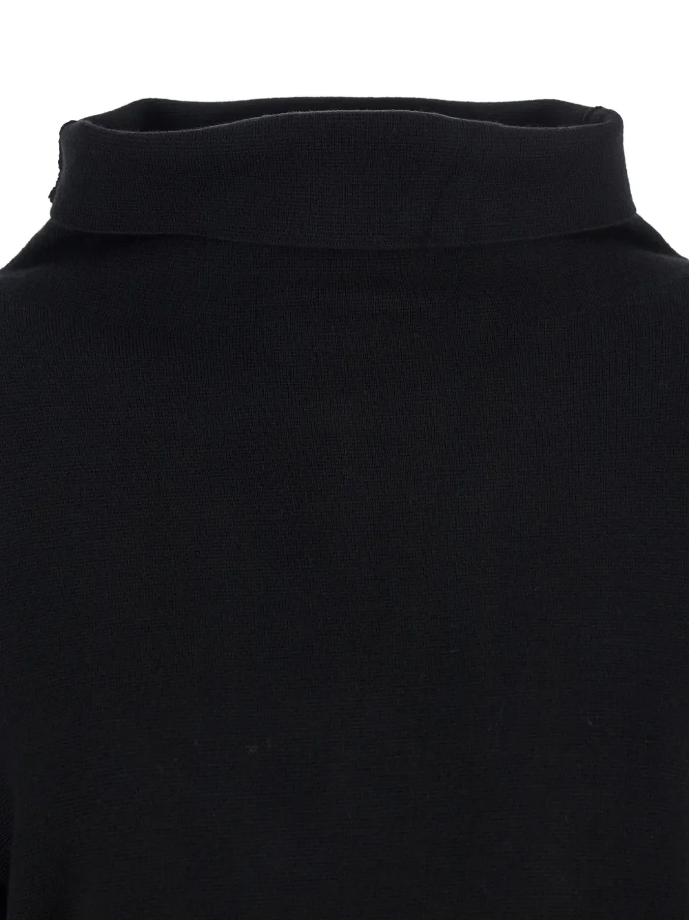 P.a.r.o.s.h Black Sweater With High Neck In Wool And Cashmere Woman In Black