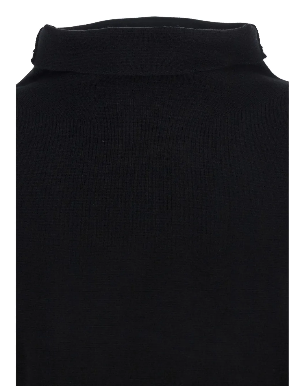 P.a.r.o.s.h Black Turtleneck Midi Dress In Wool And Cashmere Woman In Black