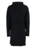 P.A.R.O.S.H. turtleneck wool cashmere midi dress - Black