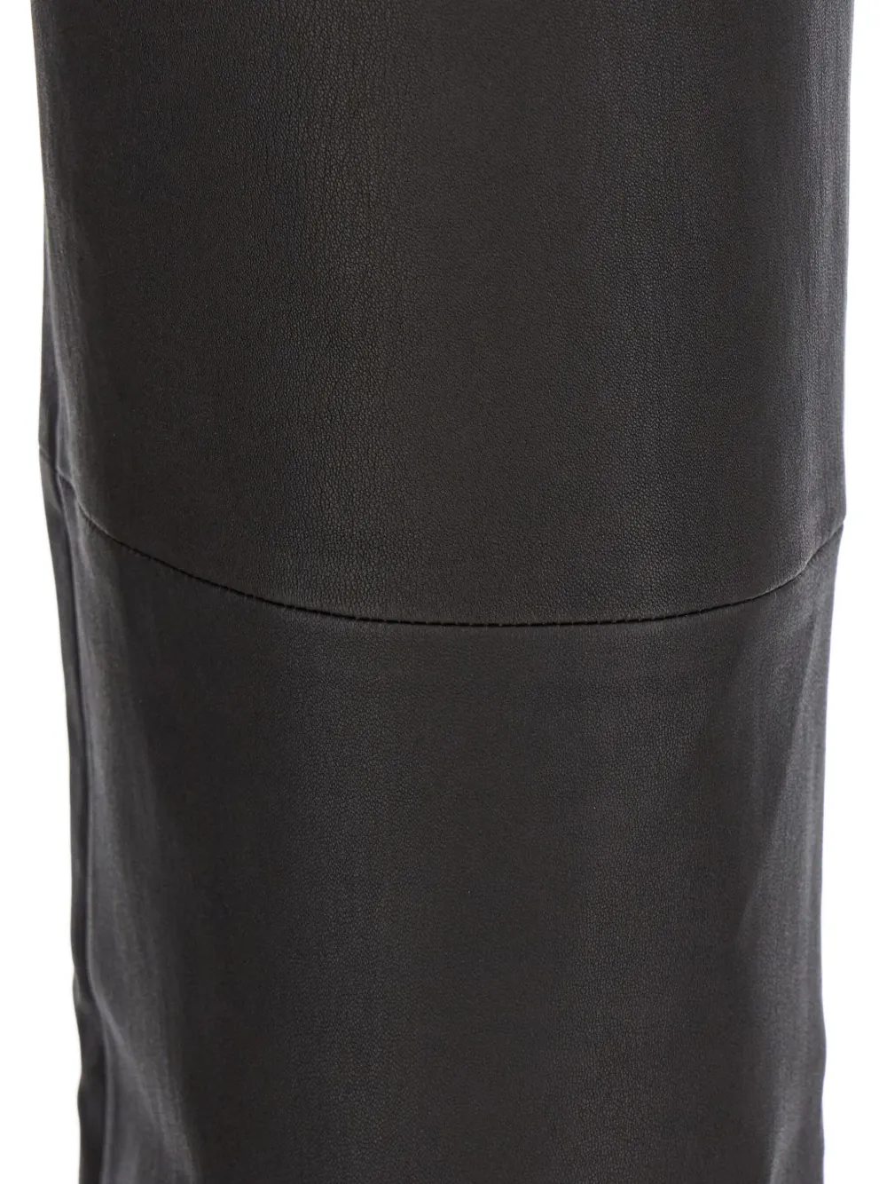 Arma Marina stretch leren broek Bruin