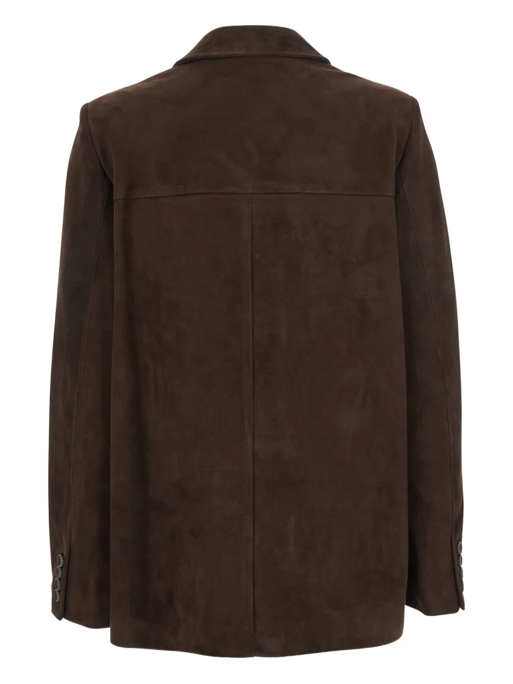 Semicouture suede button-fastening jacket | Leather Jackets | Image 2