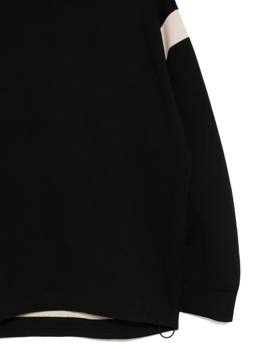 CROQUIS Spliced hoodie Zwart