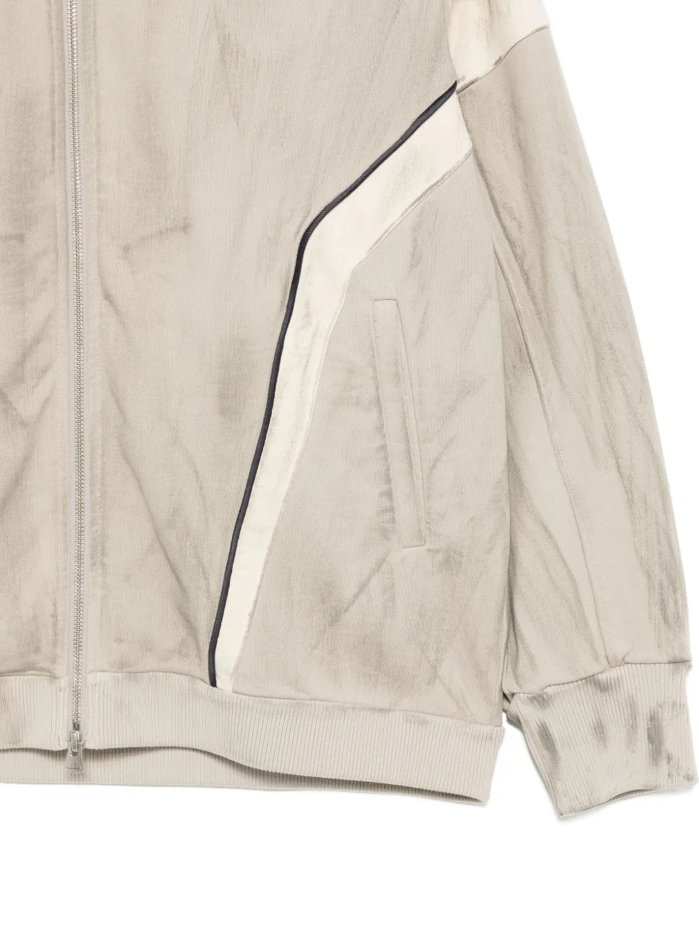 CROQUIS Hoodie met verwassen effect Beige