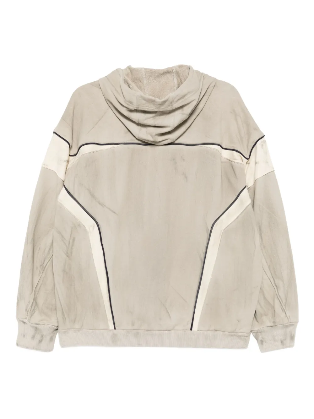 CROQUIS Hoodie met verwassen effect Beige