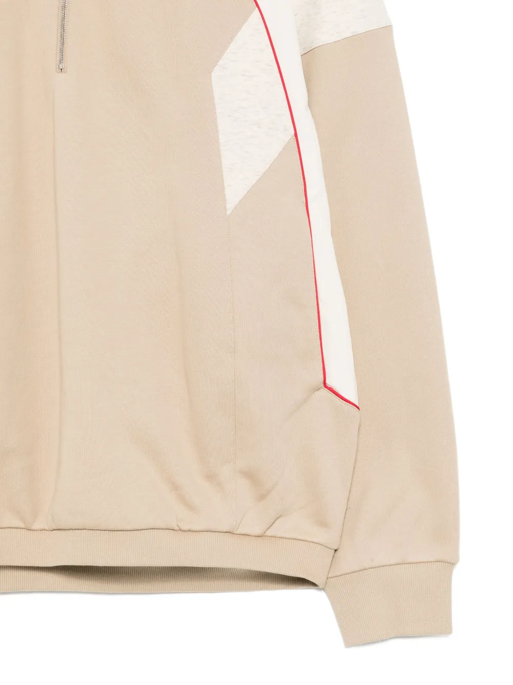 Croquis Biker Pullover Sweatshirt In Neutral