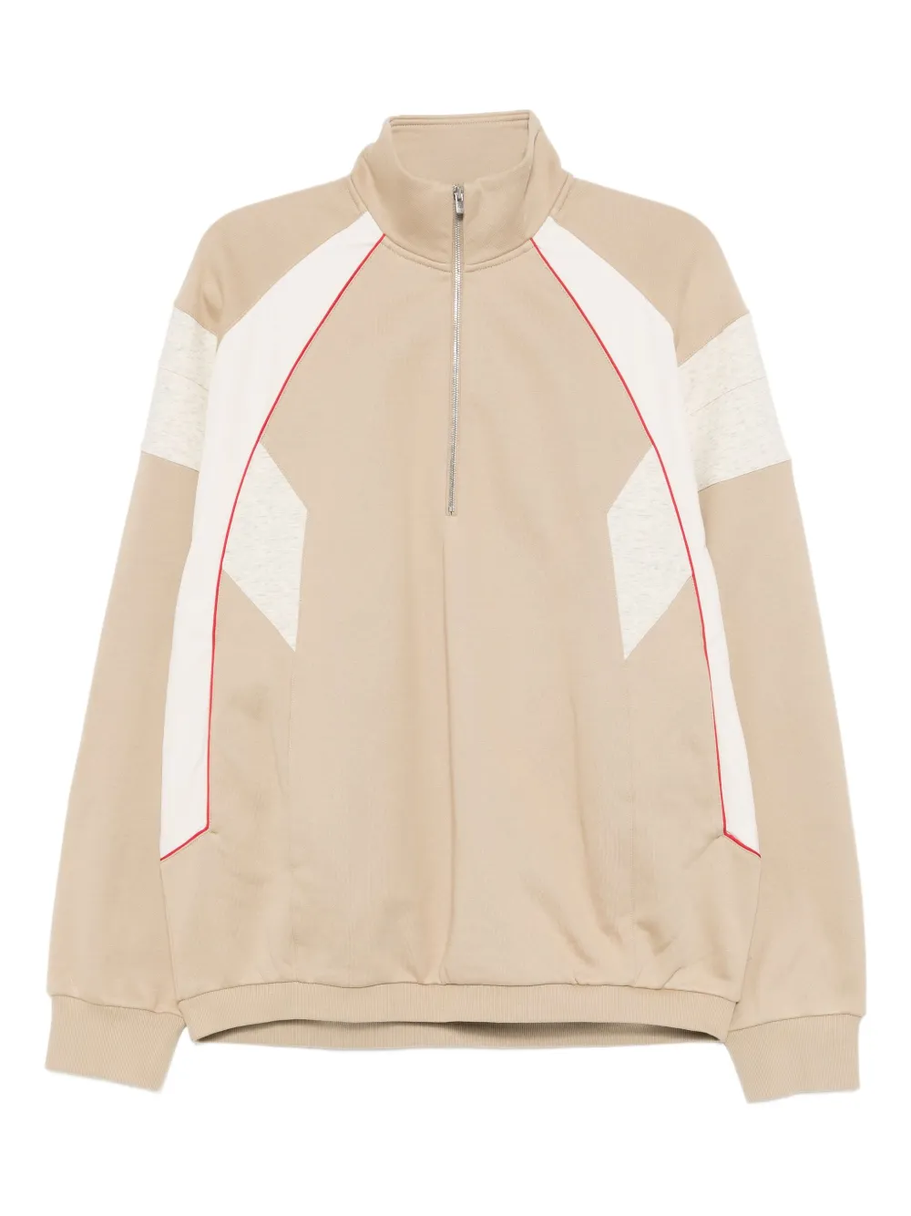 Croquis Biker Pullover Sweatshirt In Neutral