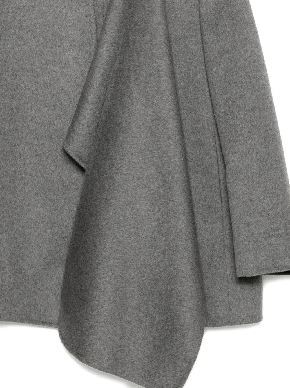 Jnby Asymmetric-hem Coat In Gray