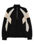 CROQUIS biker pullover sweatshirt - Black
