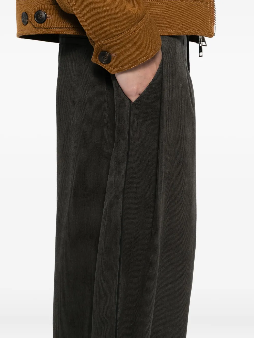 CROQUIS Katoenen broek Grijs