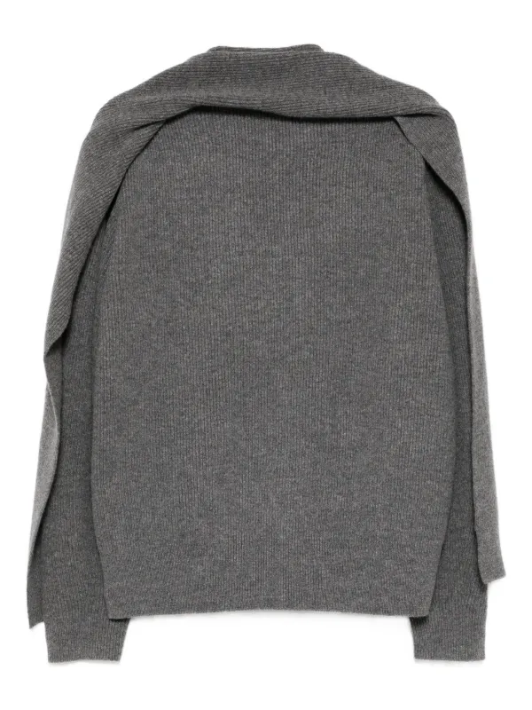 JNBY Wool Cardigan | Grey | FARFETCH JO