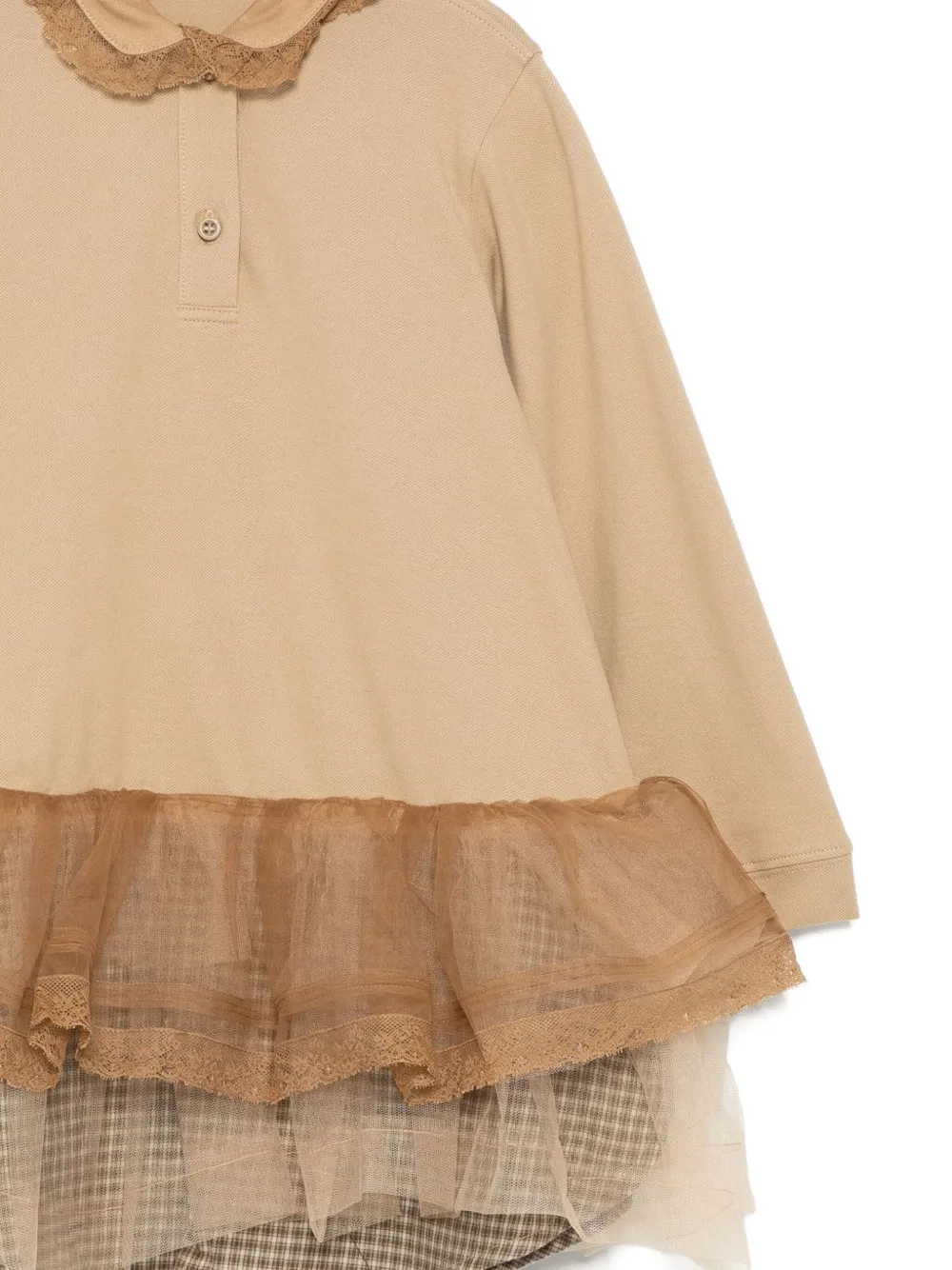 Jnby By Jnby Spliced Dress In Brown