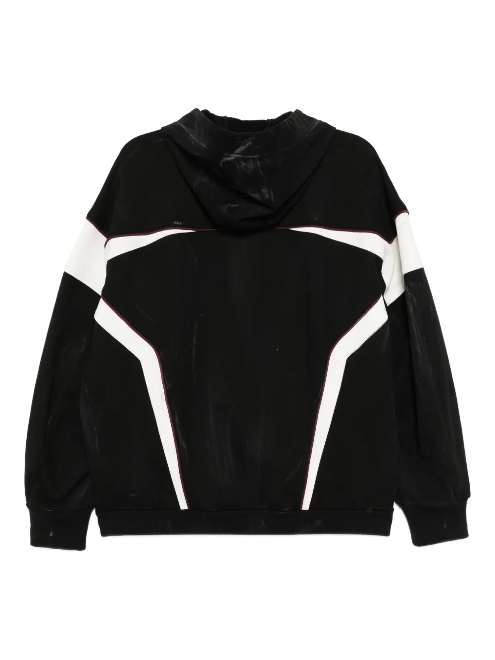 CROQUIS Hoodie met verwassen effect Zwart