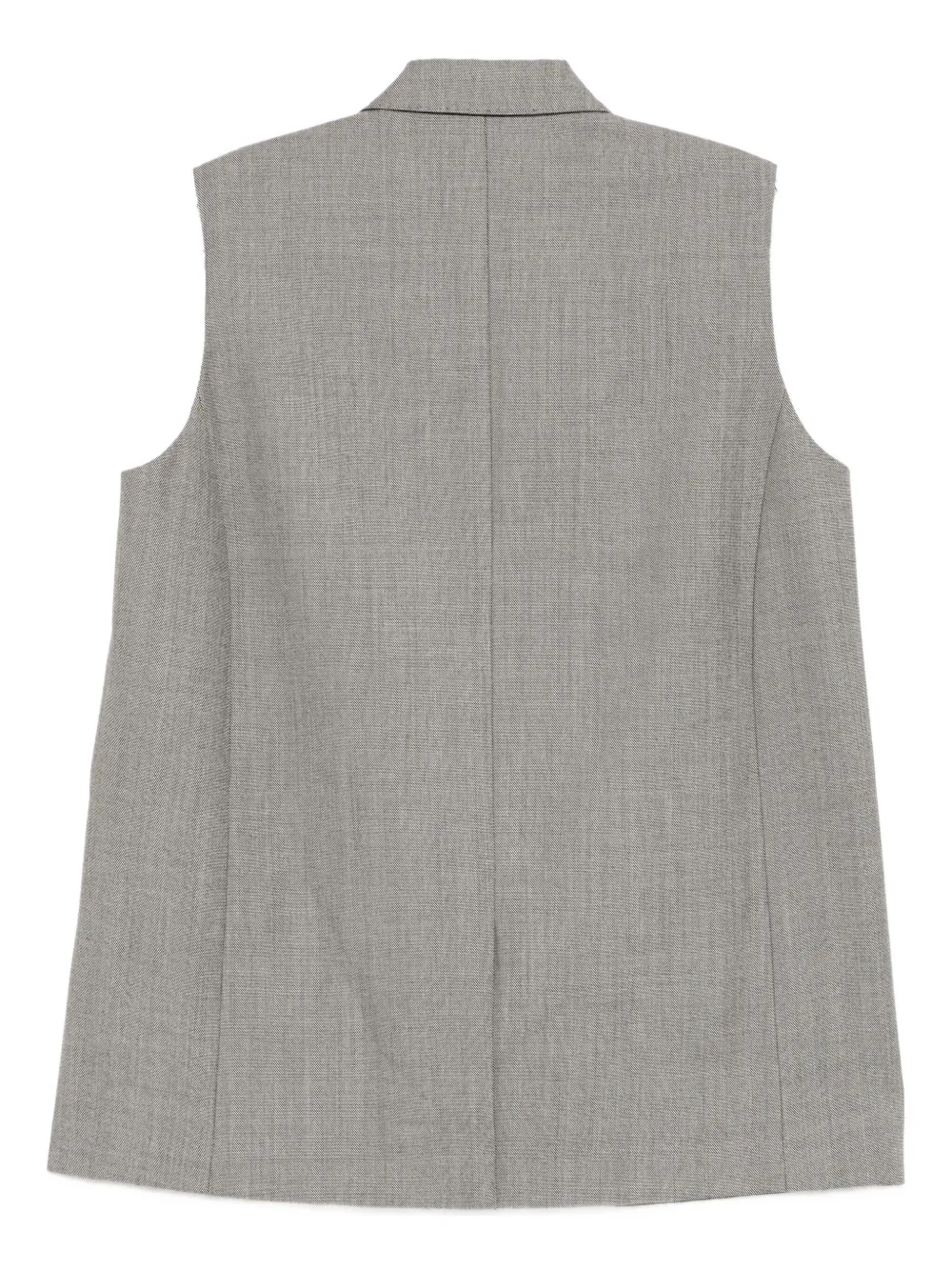 Jnby Wool Waistcoat In Gray