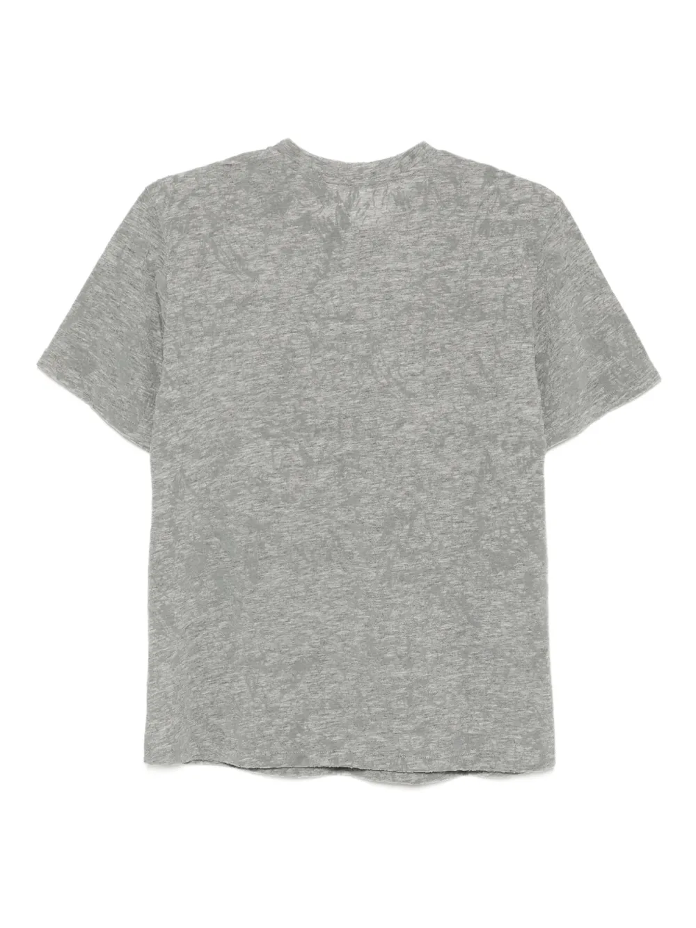 Jnby Floral-embroidered T-shirt In Gray