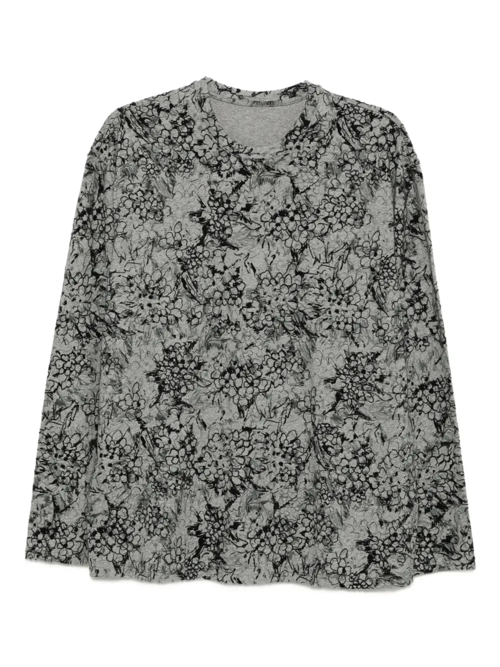 JNBY floral-embroidered T-shirt | Grey | Image 1