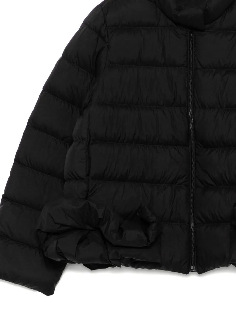 Jnby By Jnby Long-sleeved Puffer Jacket In Black