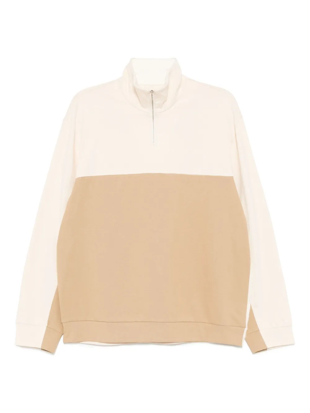 Croquis Splicing Pullover Sweatshirt In Neutral