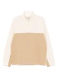 CROQUIS splicing pullover sweatshirt - Neutrals