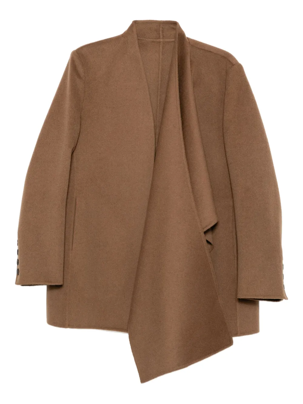 JNBY asymmetric-hem coat | Brown | Image 1