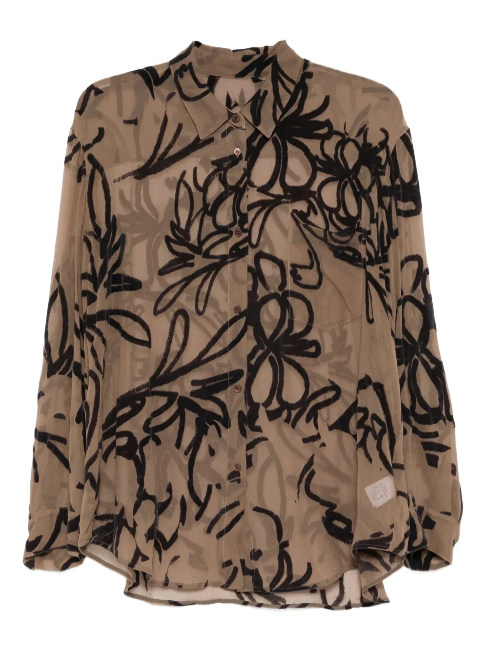 JNBY printed silk shirt | Image 1
