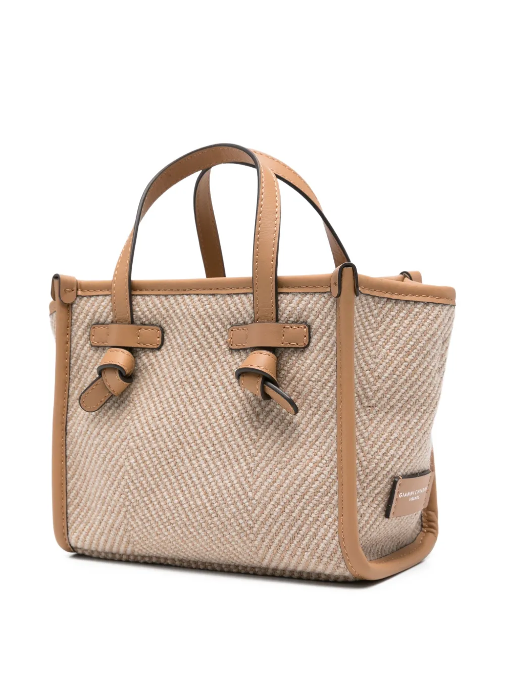 Gianni Chiarini Marcella Tote Bag In Neutral