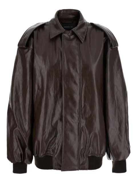 Federica Tosi leather bomber jacket