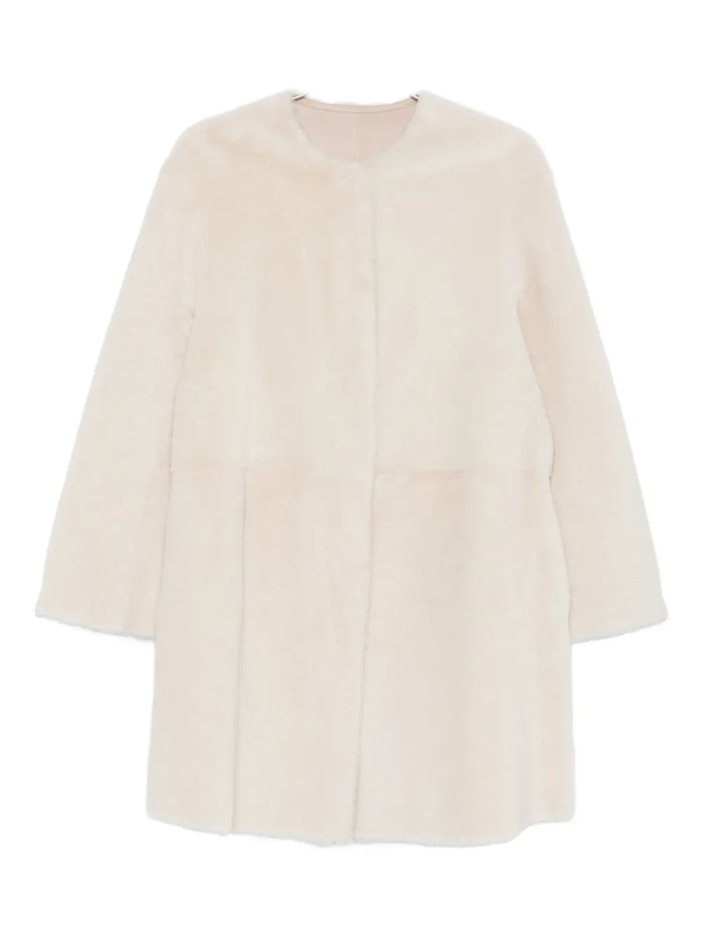 Manzoni 24 sheepskin reversible coat - Toni neutri