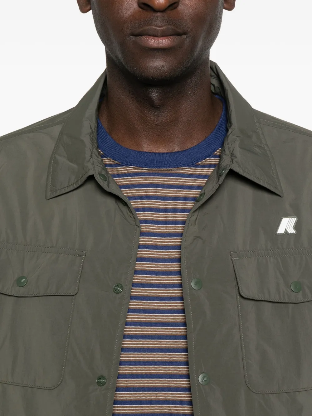 K-way Flap-pocket Shirt In Green