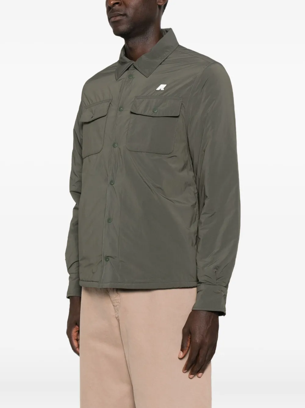 K-way Flap-pocket Shirt In Green