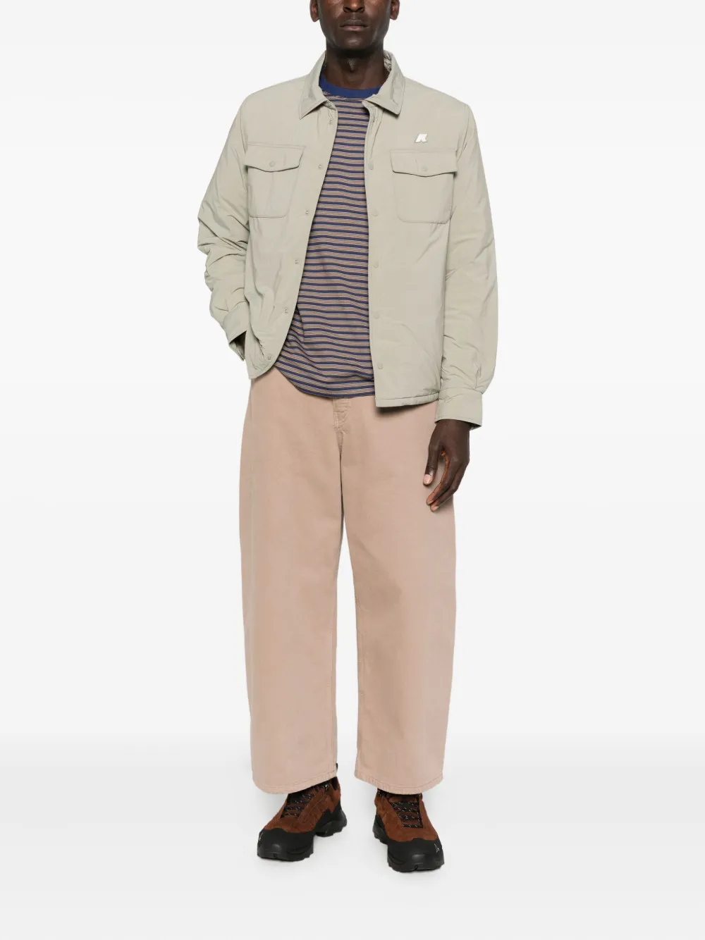 K-Way Overhemd met klepzak - Beige