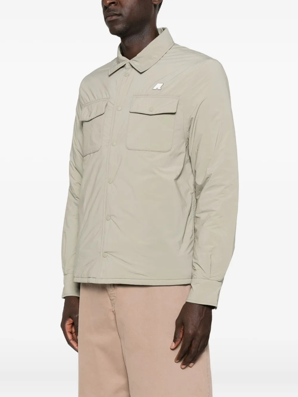 K-Way Overhemd met klepzak Beige