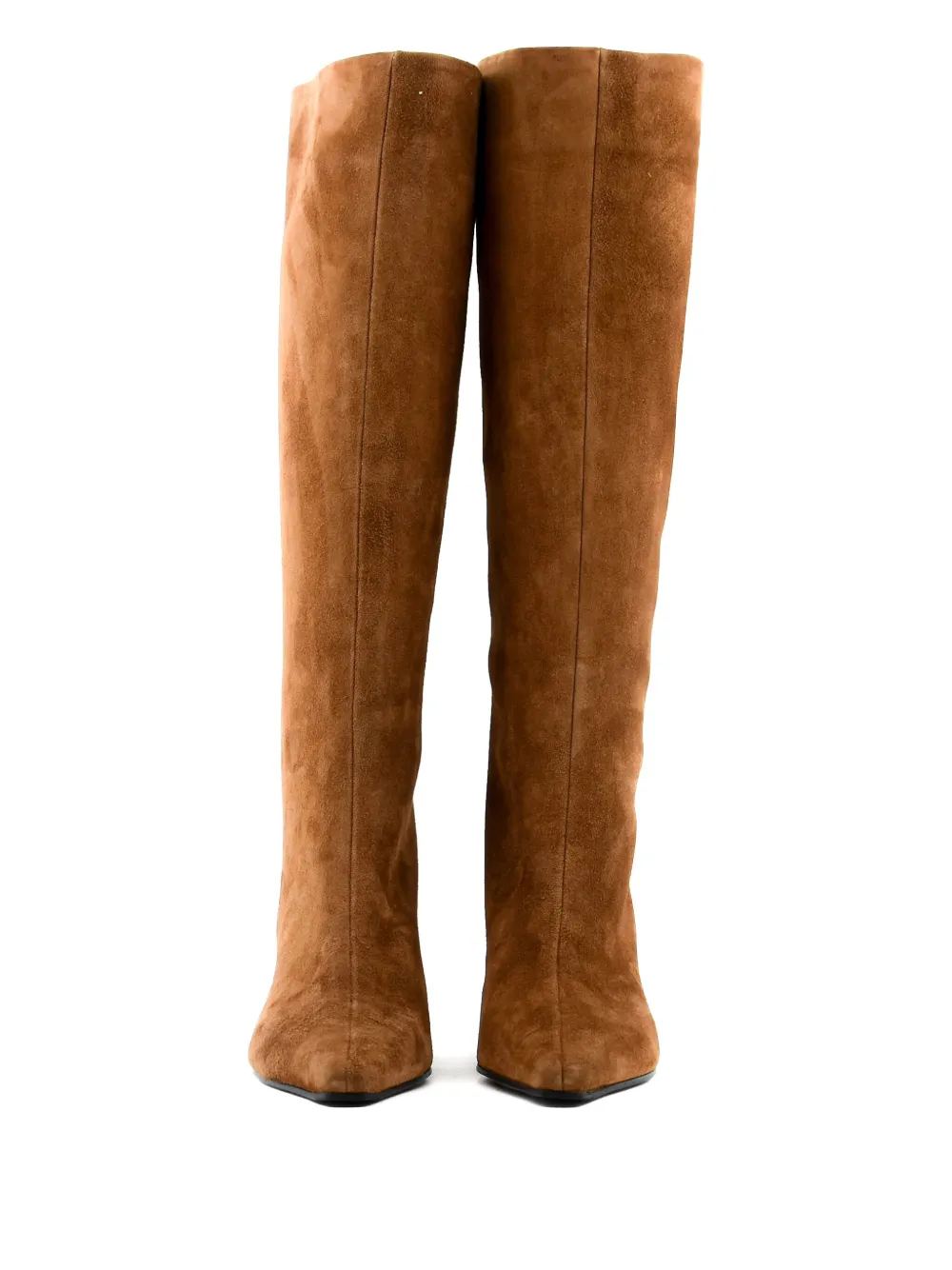 Paul Warmer heeled suede boots Brown