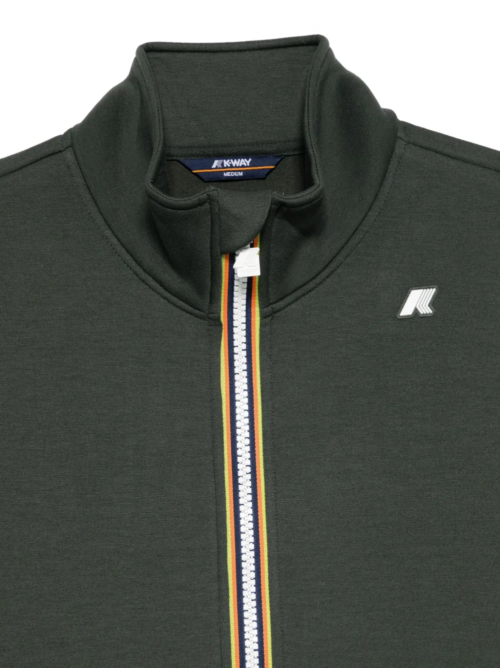 K-Way Trui met hoge hals en ritssluiting Groen